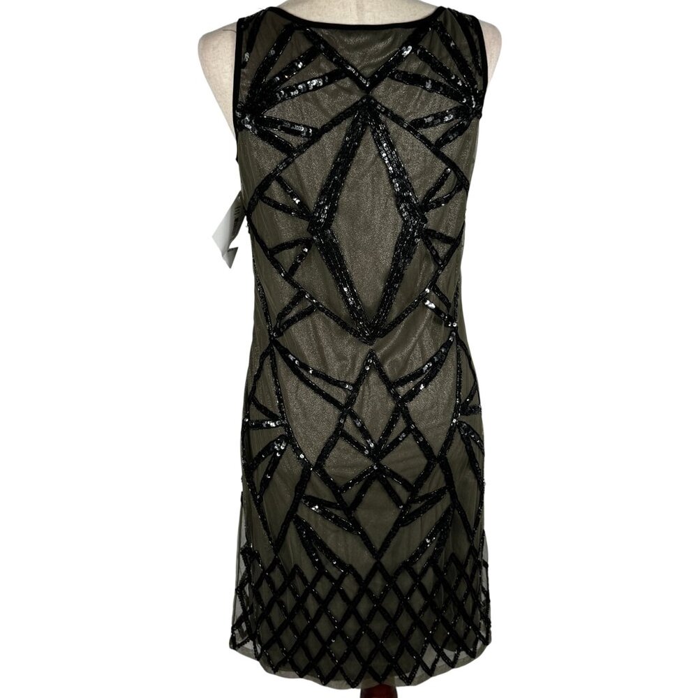 ✨ NWT Mark & James by Badgley Mischka Art Deco Sequin Dress | Size Small | $495 - Picture 4 of 14